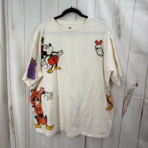 Disney Adult XXL Halloween 2022 Mickey Mouse Tshirt Ghost